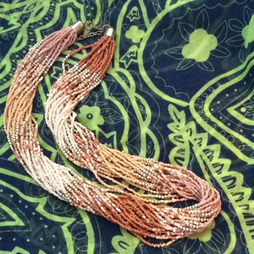 Long beaded necklace